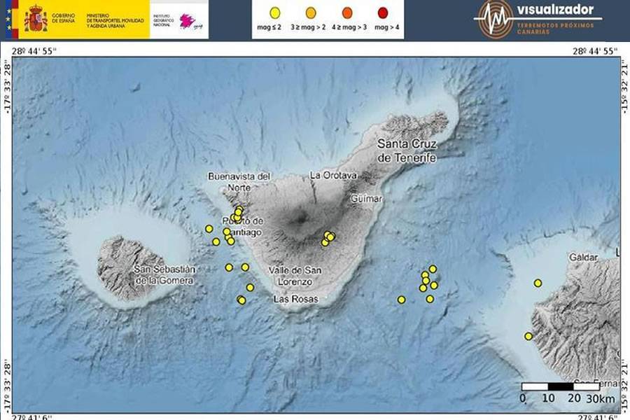 Canarian Weekly - Tenerife is shaken by more than 40 earthquakes in 10 ...